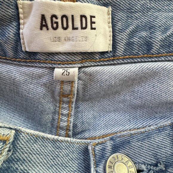 Agolde Riley Crop High Rise Straight Jeans - Picture 13 of 13